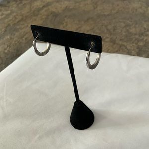Silvertone Hoop Earrings